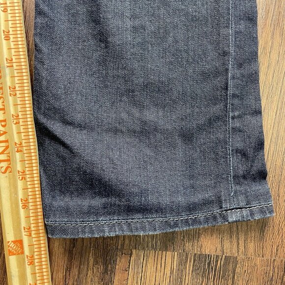 BKE Jeans Mens 30S Blue Carter Straight Western Denim Buckle Stretch Dark Wash - Picture 7 of 10